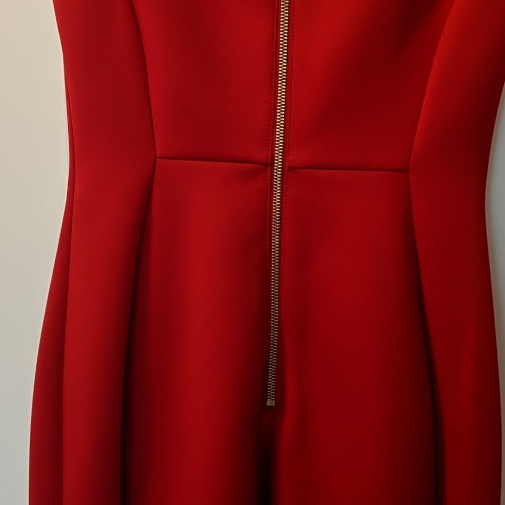 Nwot Calvin Klein red dress size 4 - Picture 6 of 6